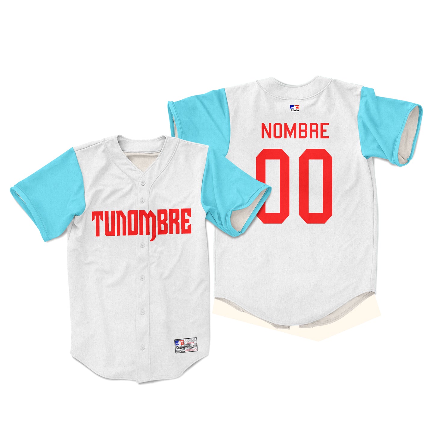 Camiseta personalizada con botones blanco VIII