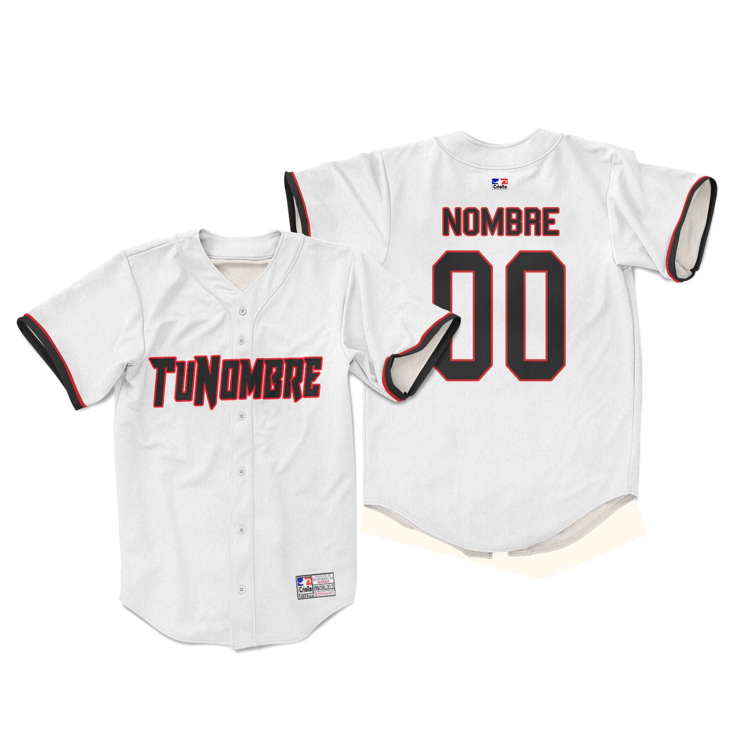 Camiseta personalizada con botones blanco VI
