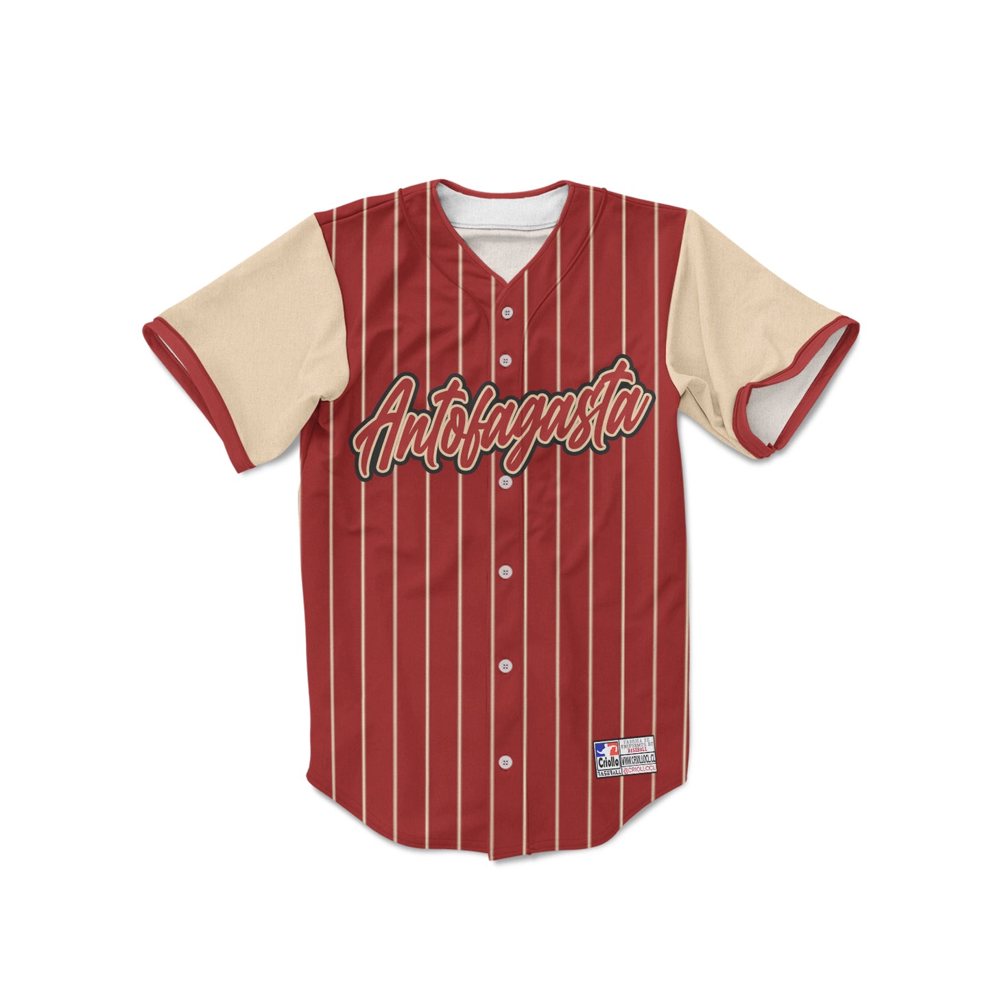 Camiseta de Beisbol Burdeo Antofagasta