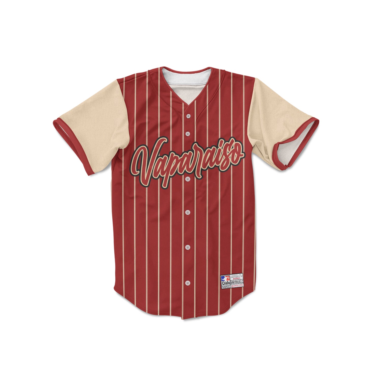 Camiseta de Beisbol Burdeo Valparaiso