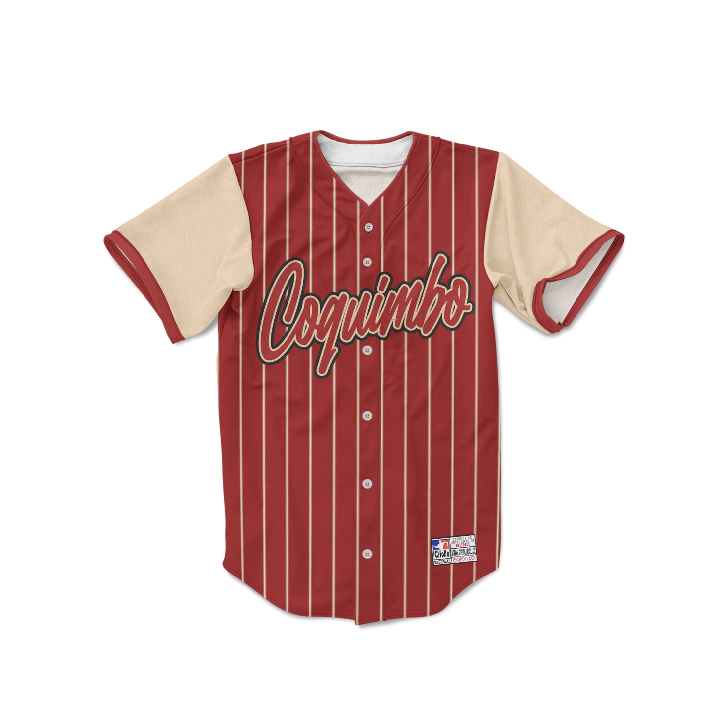 Camiseta de Beisbol Burdeo Coquimbo
