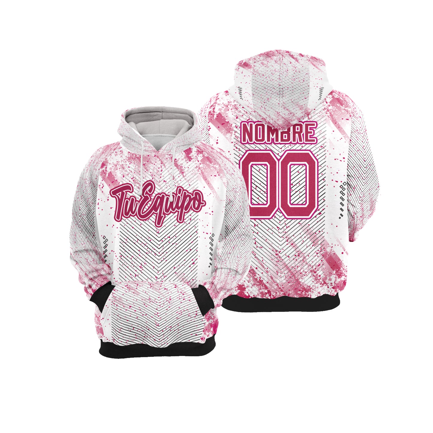 Polerón canguro pink texture Personalizado