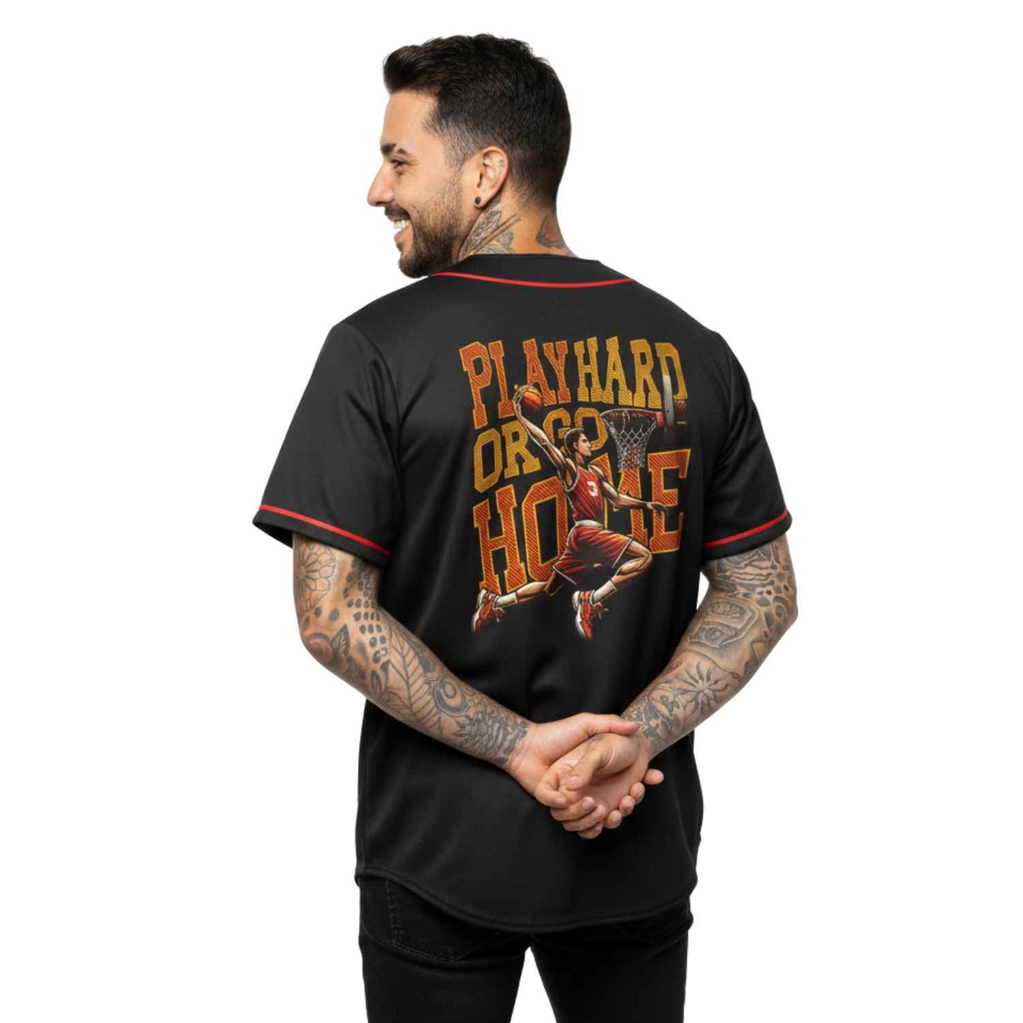 Camiseta jersey play hard or go home