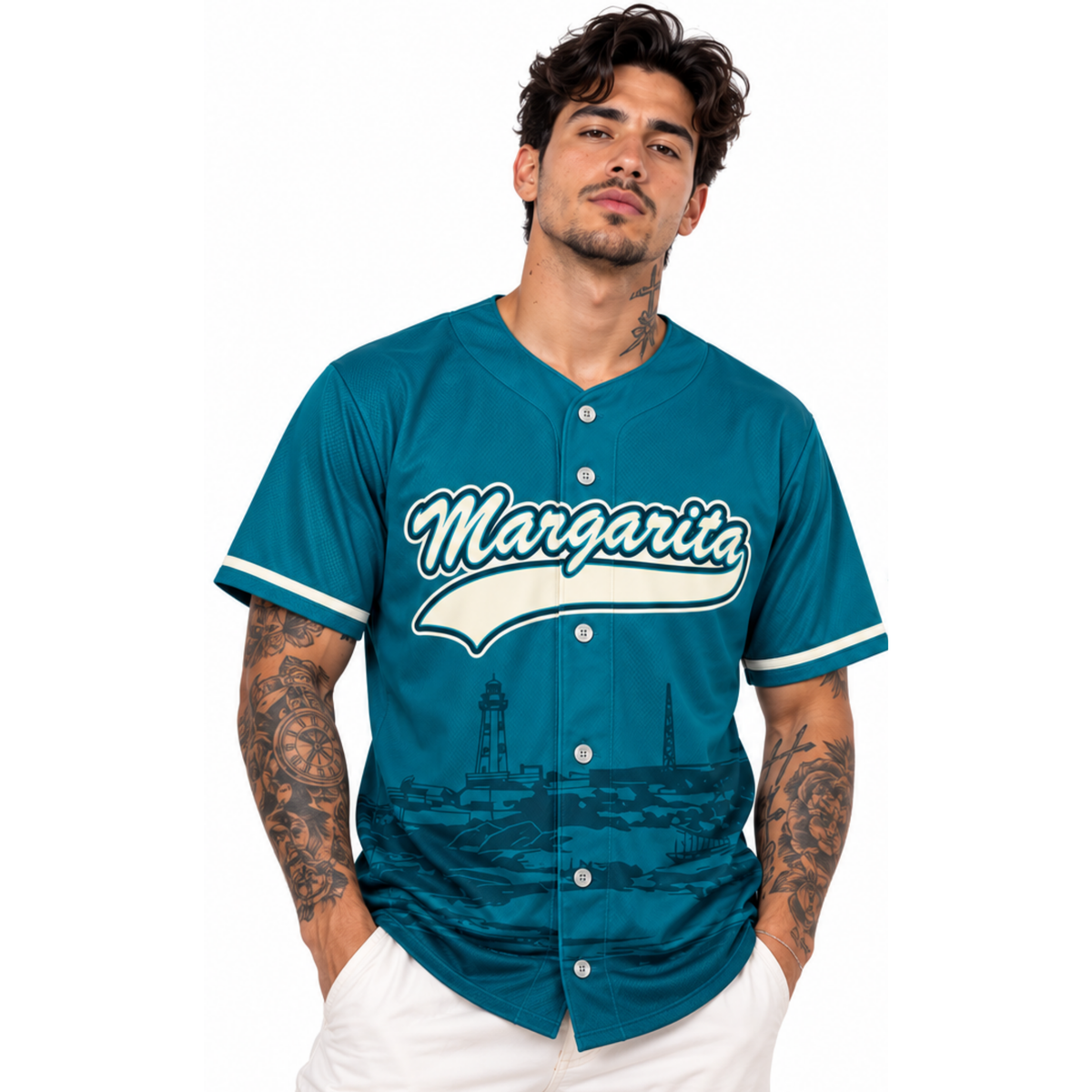 Camiseta de Béisbol Margarita 2026-2027 Personalizable