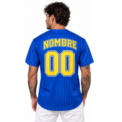 Polera cuello redondo Beisbol Venezolano Magallanes Azul 2026-2027 personalizable