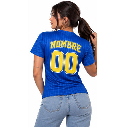 Polera cuello redondo Beisbol Venezolano Magallanes Azul 2026-2027 personalizable