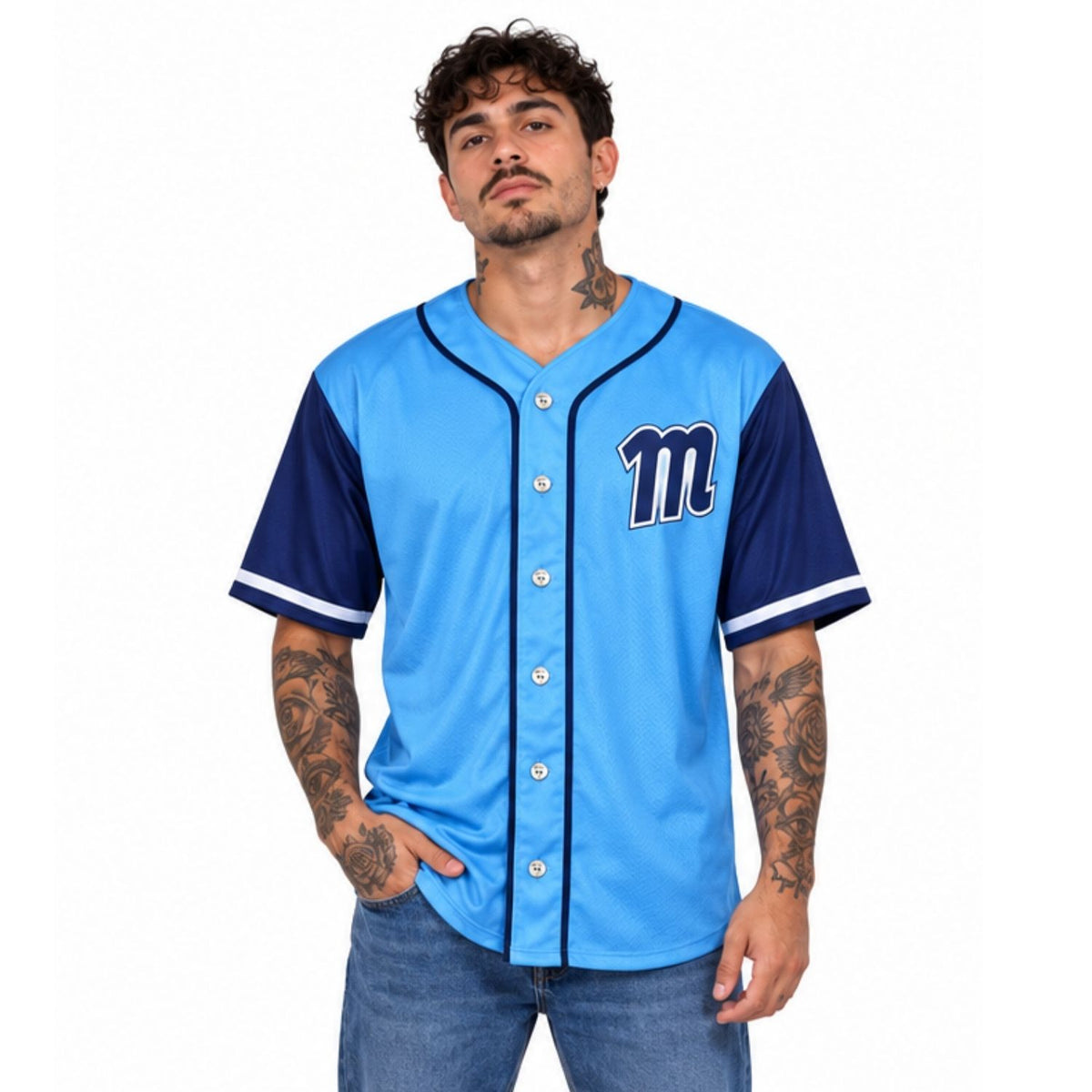 Camiseta de Béisbol Magallanes Azul 2026-2027 Personalizable