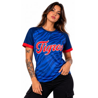 Polera cuello redondo Beisbol Venezolano Tigres 2026-2027 personalizable