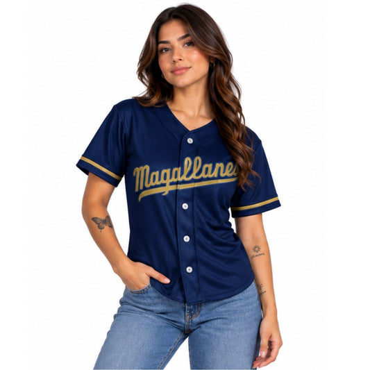 Camiseta de Béisbol Magallanes Azul Marino 2026-2027 Personalizable