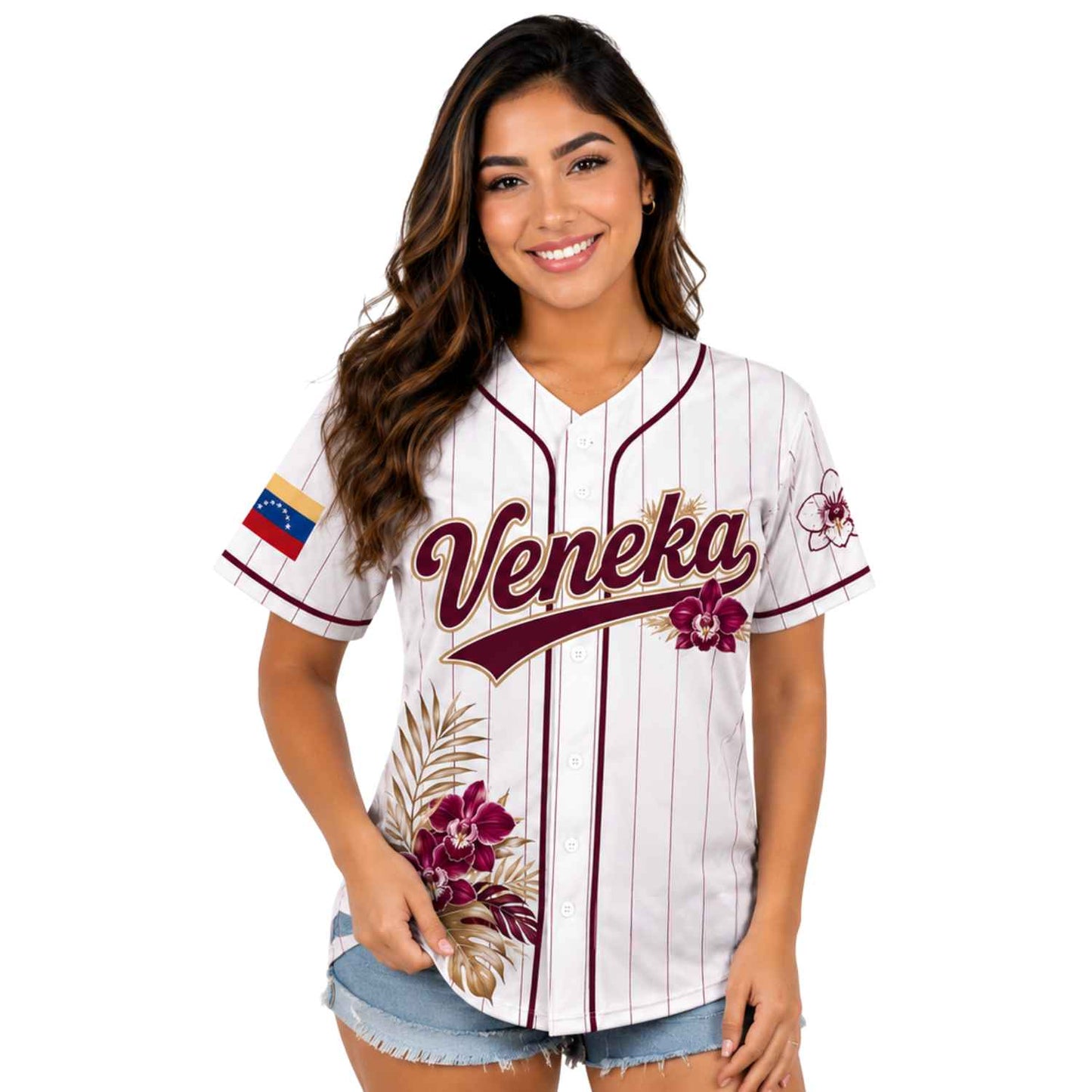 Camiseta de Béisbol Veneka Flores Guacamaya - Jersey Personalizado