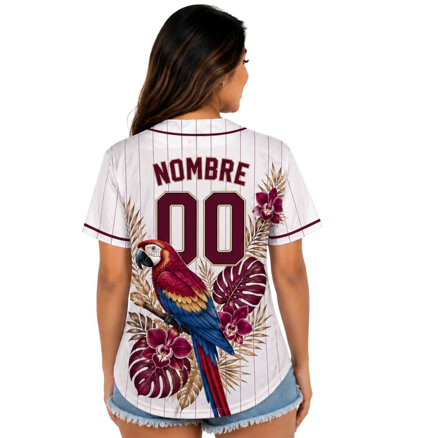 Camiseta de Béisbol Veneka Flores Guacamaya - Jersey Personalizado