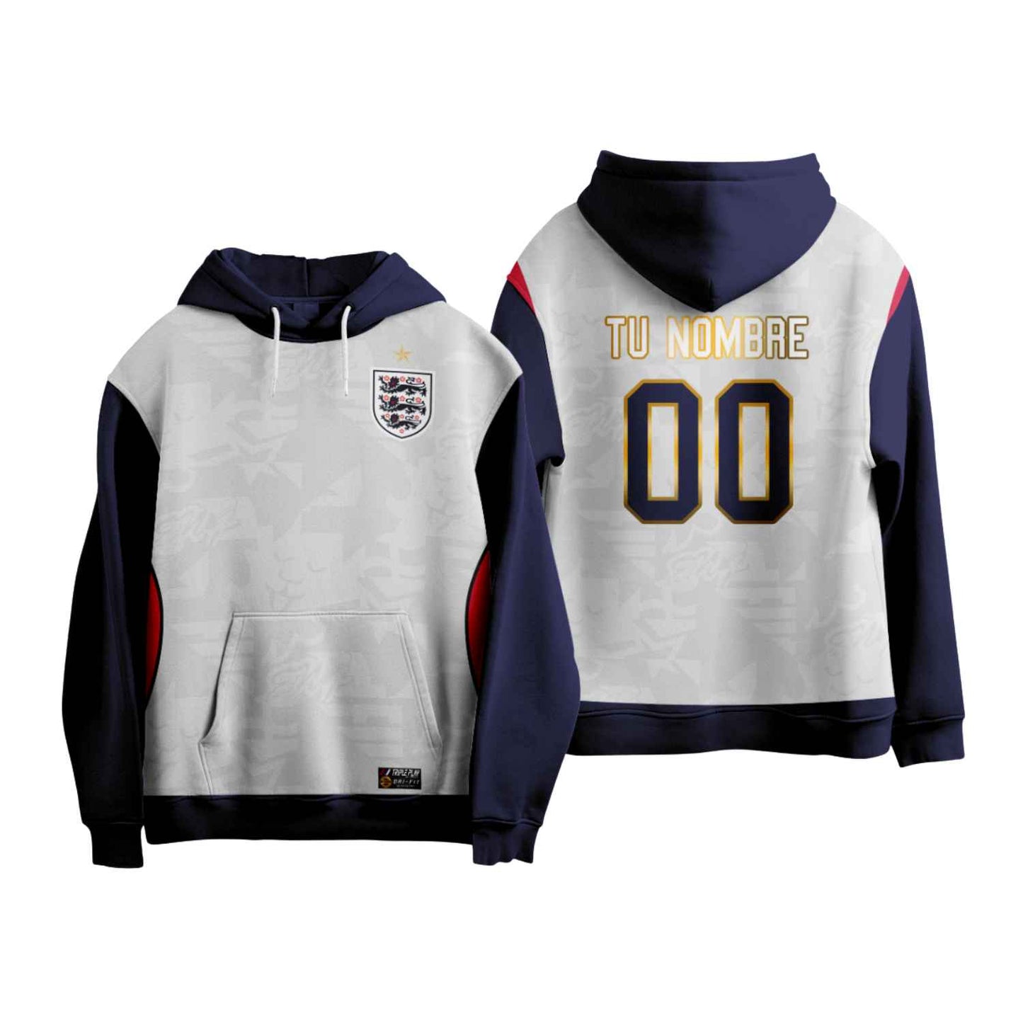 Polerón Selección Inglaterra Canguro Personalizado