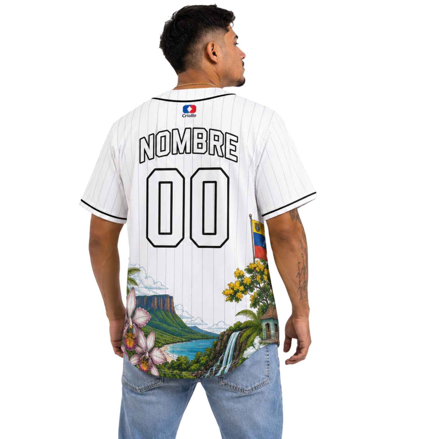 Camiseta de Béisbol Diseño Vzla - Jersey Personalizado