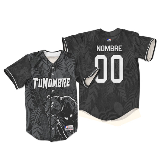 Camiseta personalizada con botones Brasil Black Jaguar