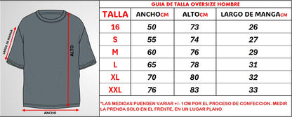 Polera Oversize Streetwear Personalizada - Modelo 501