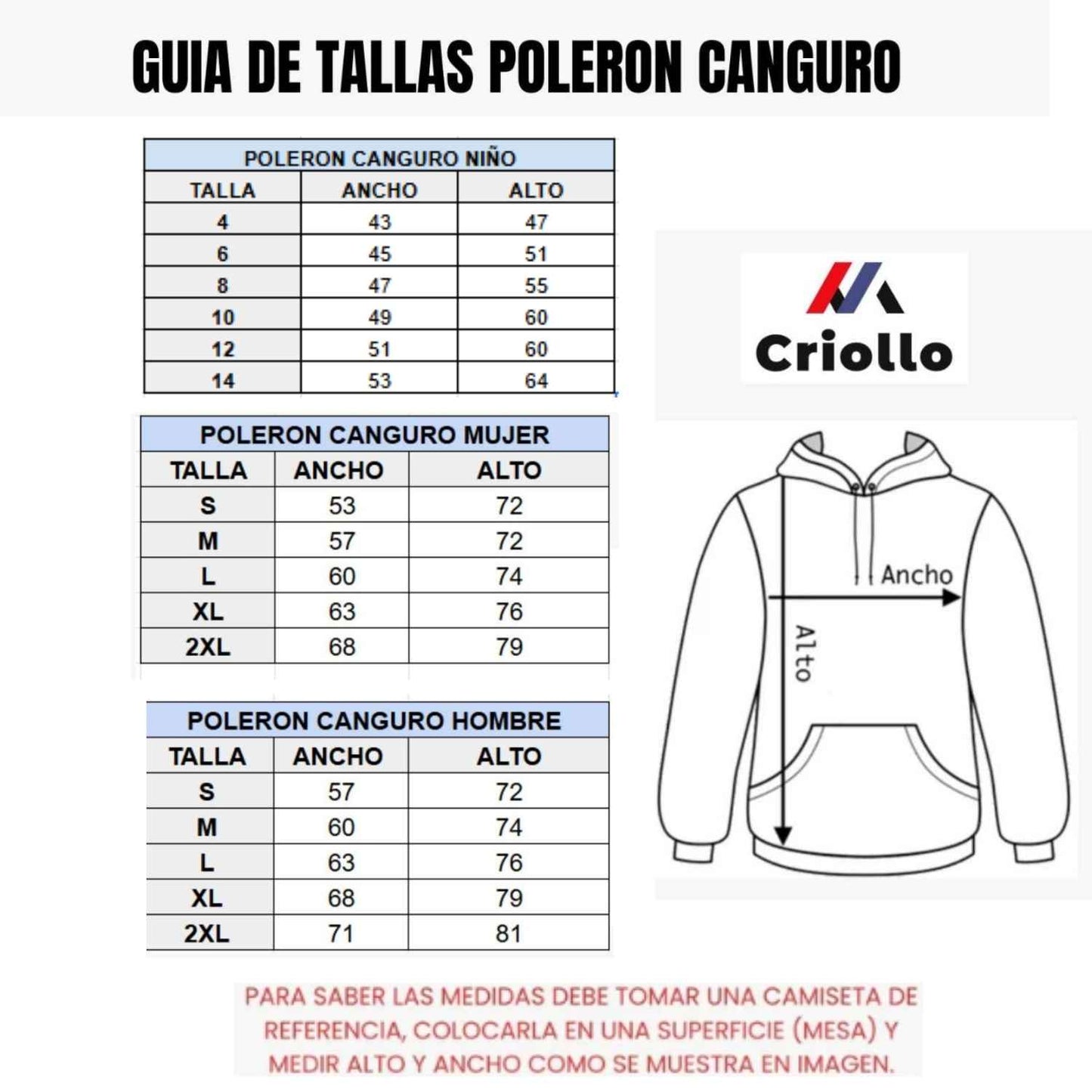 Polerón canguro Venezuela sublimado