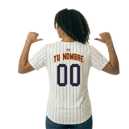 Camiseta de Béisbol Boleta 58 VE Blanca - Jersey Personalizado