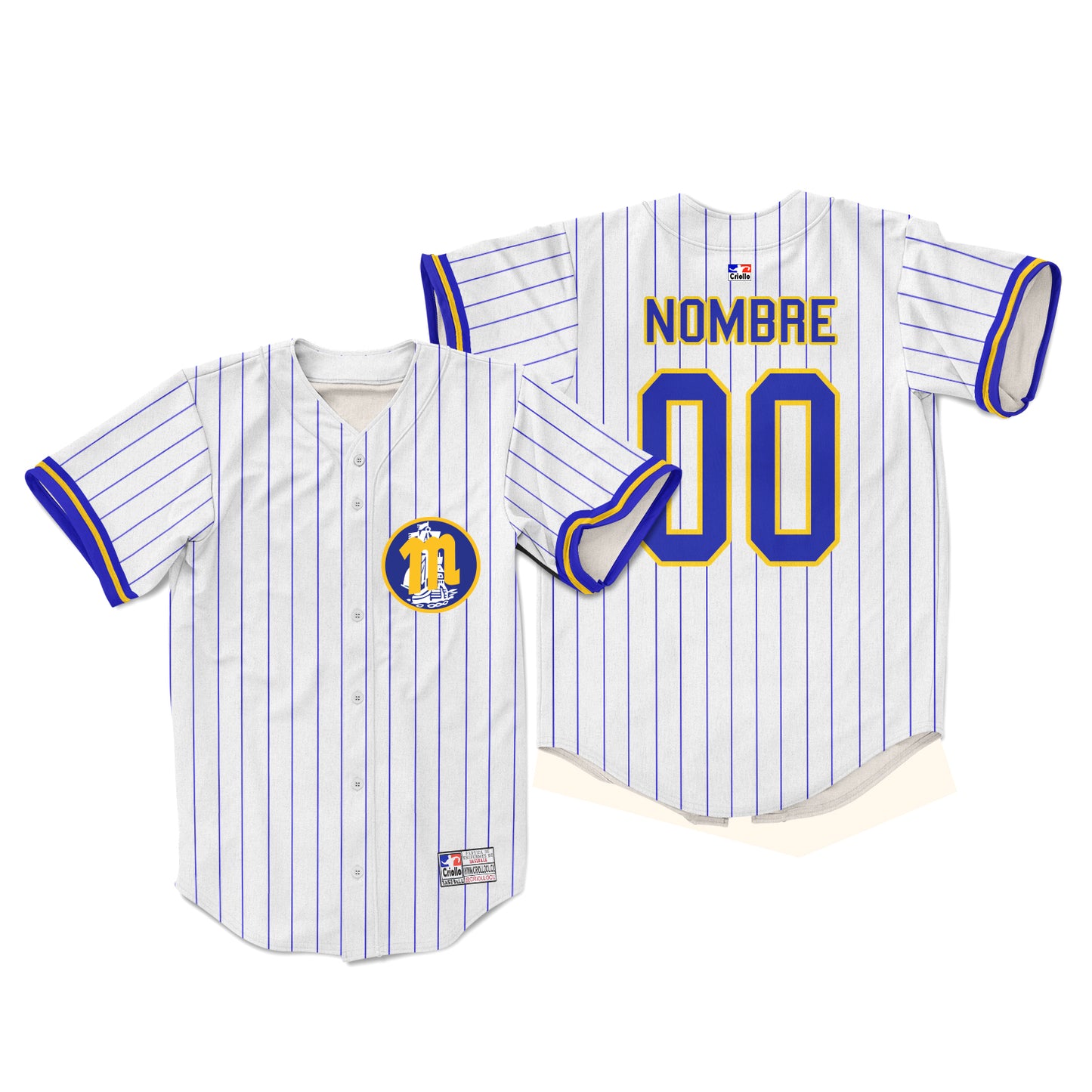 Camiseta de Beisbol Magallanes blanca Personalizada
