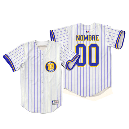 Camiseta de Beisbol Magallanes blanca Personalizada