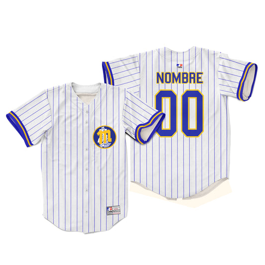 Camiseta de Beisbol Magallanes blanca Personalizada