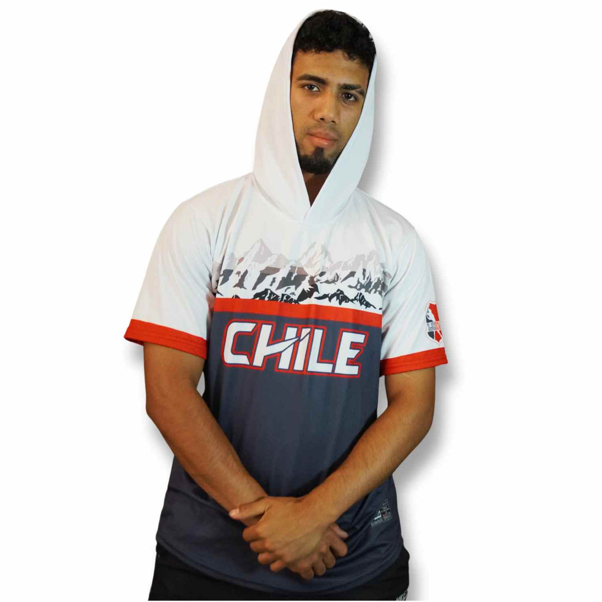 Camiseta de Beisbol Chile selección cuello en V con capucha - 4 / Hombre
