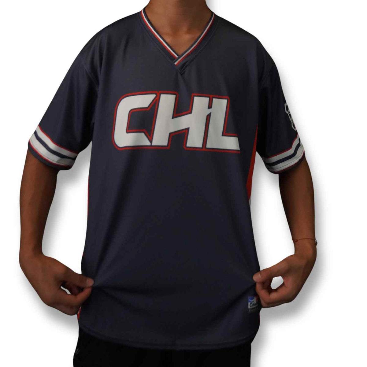 Camiseta de Beisbol Chile selección cuello en V - 4 / Hombre