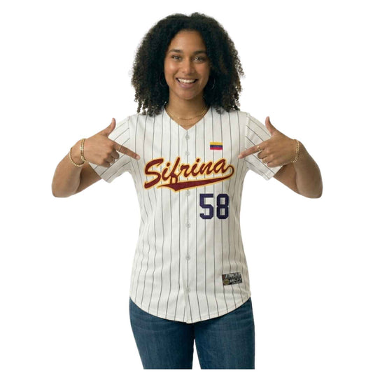 Camiseta de beisbol beisbol Sifrina 58 VE Jersey Personalizada