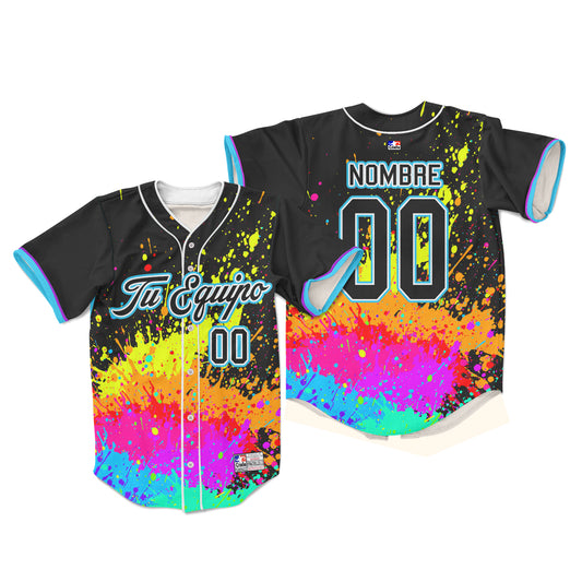 Camiseta de Beisbol Sports Splash Paint II Personalizada