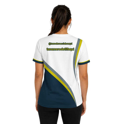 Polera Corporativa personalizada con Logo y Rrss - Modelo 1115