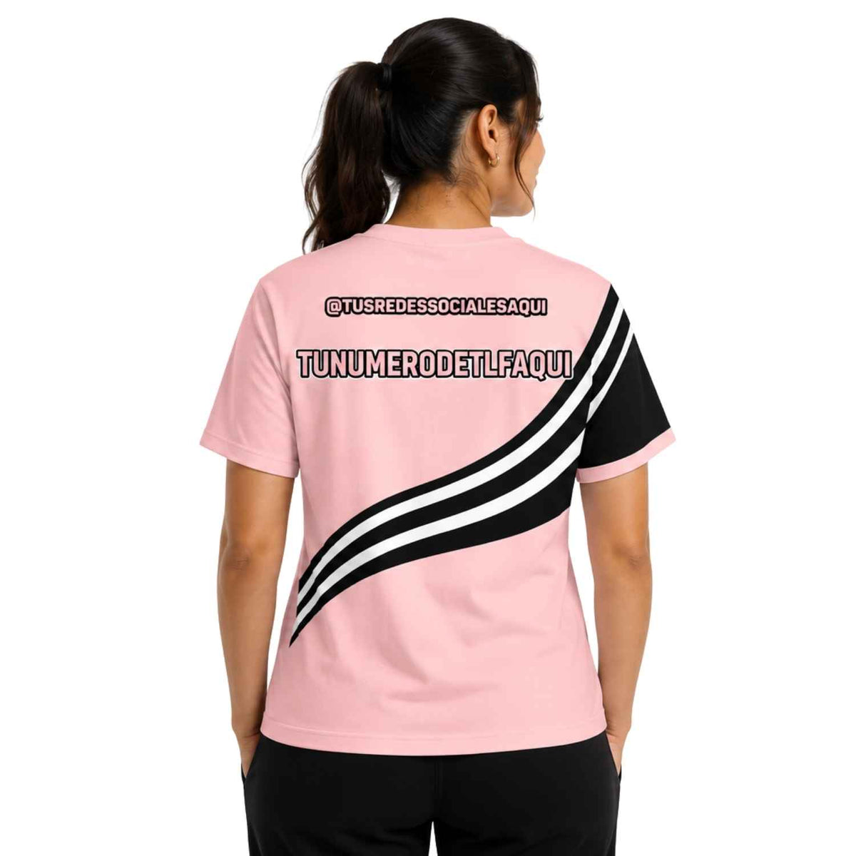 Polera Corporativa personalizada con Logo y Rrss - Modelo 1116