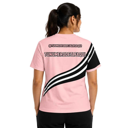 Polera Corporativa personalizada con Logo y Rrss - Modelo 1116