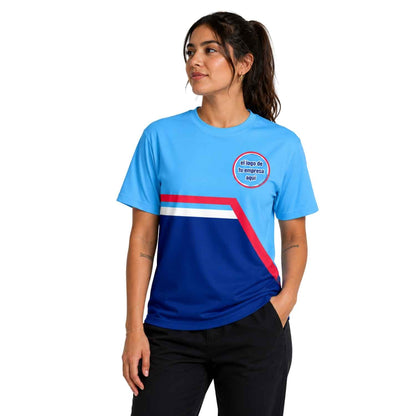 Polera Corporativa personalizada con Logo y Rrss - Modelo 1118