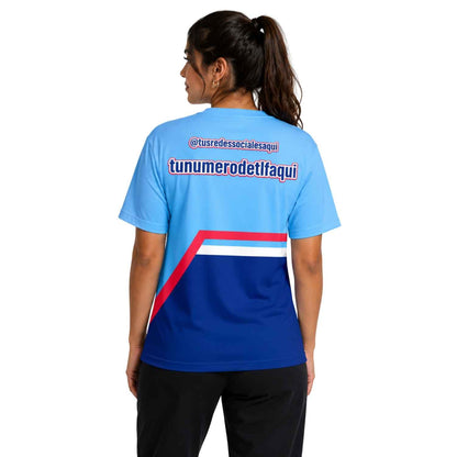 Polera Corporativa personalizada con Logo y Rrss - Modelo 1118