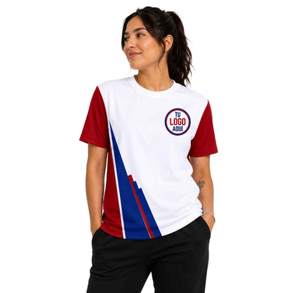 Polera Corporativa personalizada con Logo y Rrss - Modelo 1119
