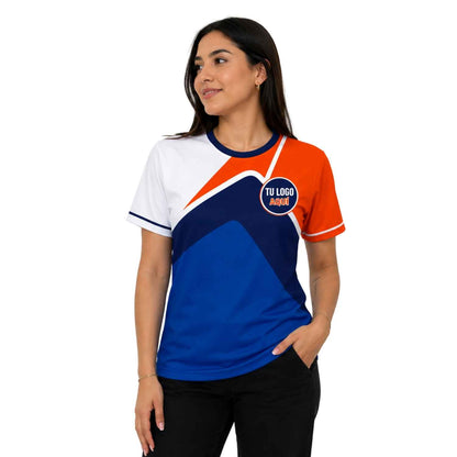 Polera Corporativa personalizada con Logo y Rrss - Modelo 1120