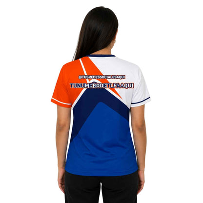 Polera Corporativa personalizada con Logo y Rrss - Modelo 1120