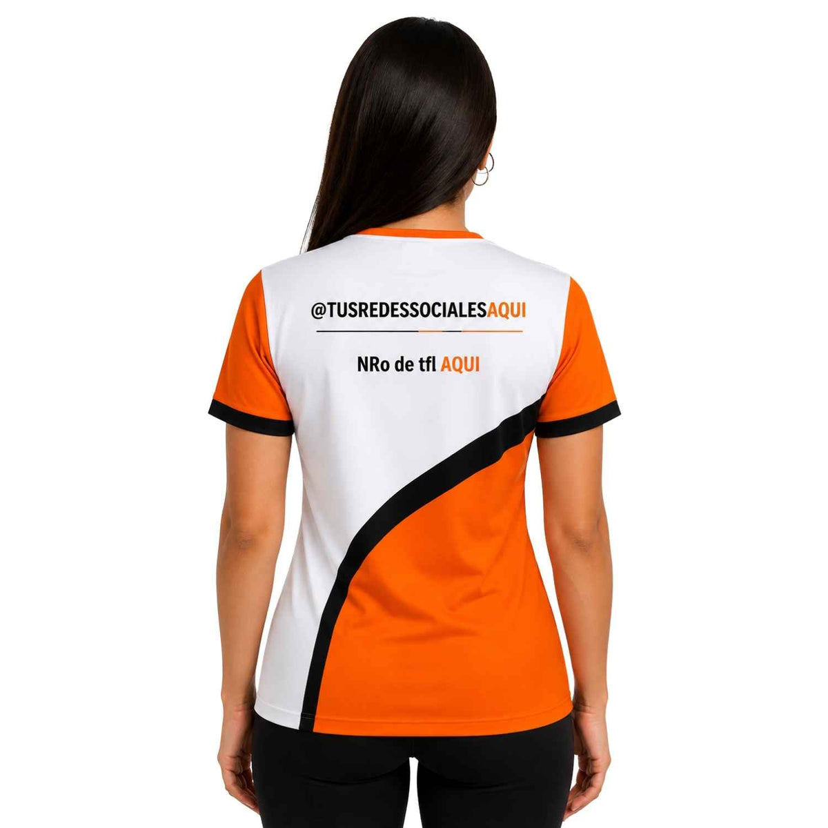 Polera Corporativa personalizada con Logo y Rrss - Modelo 1102