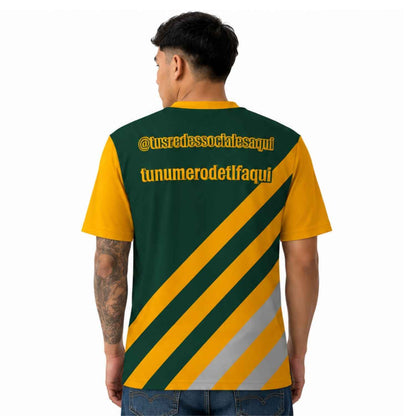 Polera Corporativa personalizada con Logo y Rrss - Modelo 1105