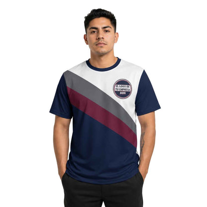 Polera Corporativa personalizada con Logo y Rrss - Modelo 1107