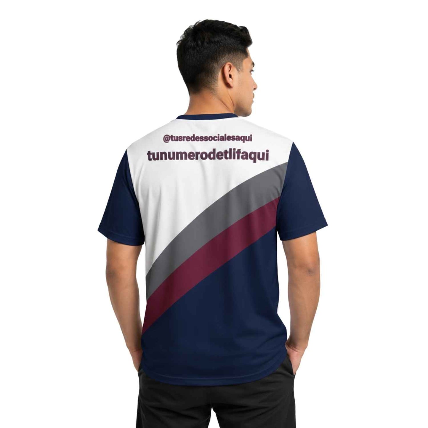 Polera Corporativa personalizada con Logo y Rrss - Modelo 1107