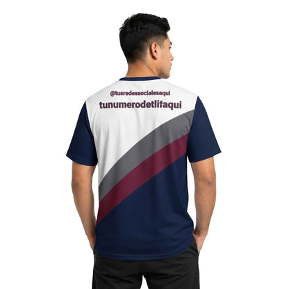 Polera Corporativa personalizada con Logo y Rrss - Modelo 1107