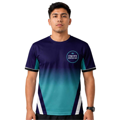 Polera Corporativa personalizada con Logo y Rrss - Modelo 1108
