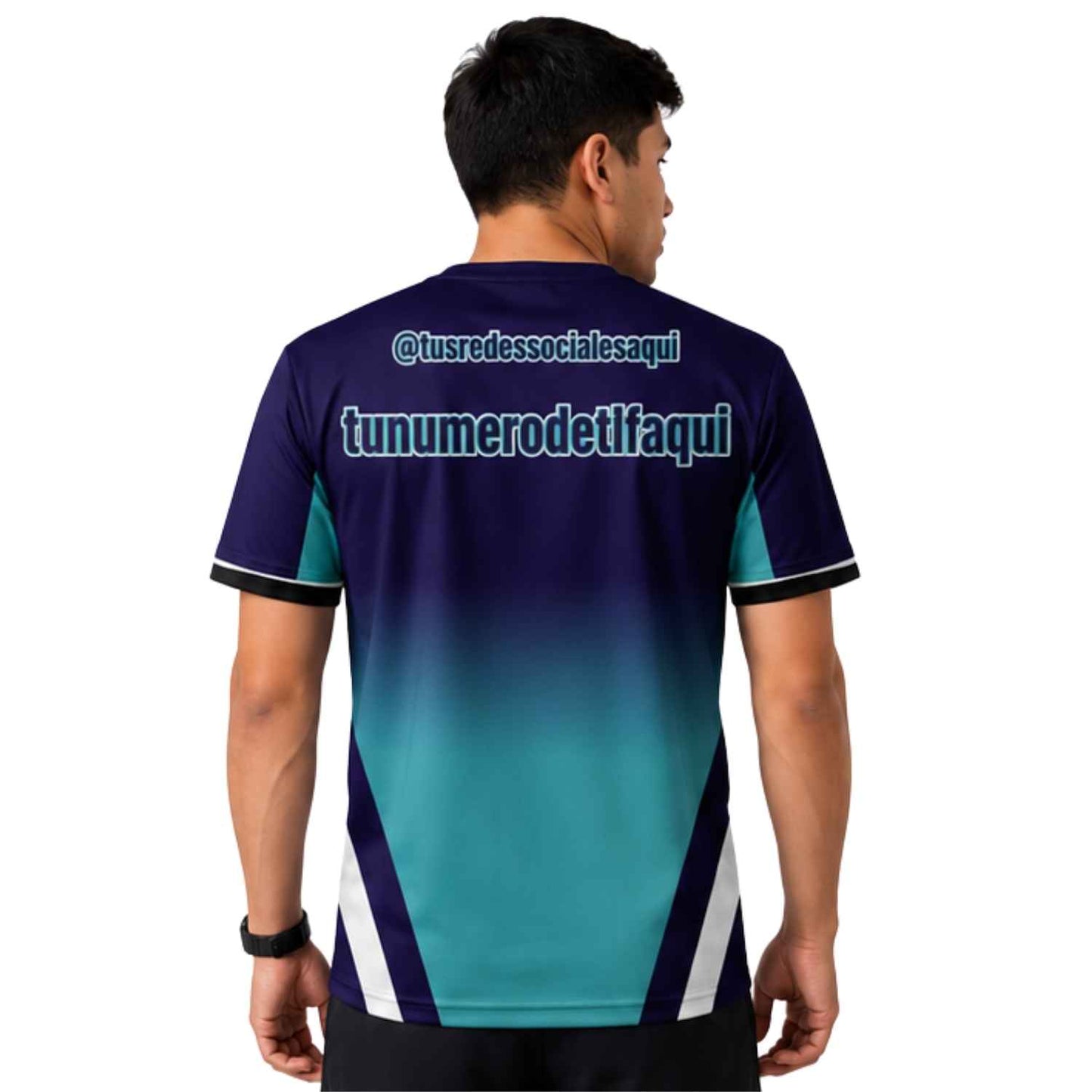 Polera Corporativa personalizada con Logo y Rrss - Modelo 1108