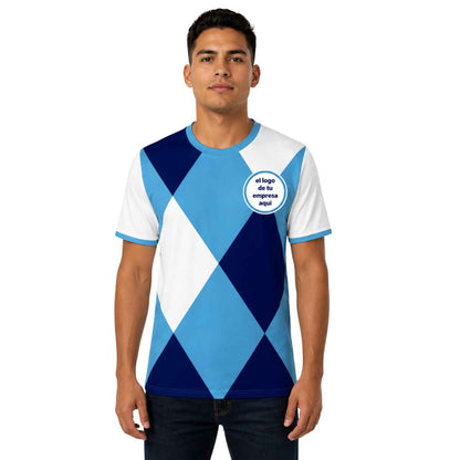 Polera Corporativa personalizada con Logo y Rrss - Modelo 1109
