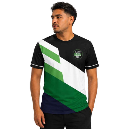 Polera Corporativa personalizada con Logo y Rrss - Modelo 1111