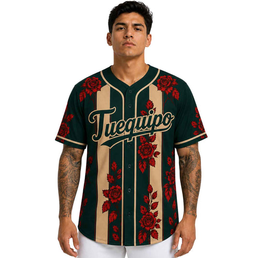 Camiseta Jersey de beisbol personalizada Mexico roses