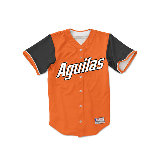 Camiseta de Beisbol orange and black Águilas del Zulia