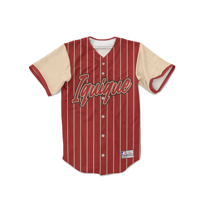 Camiseta de Beisbol Burdeo Iquique