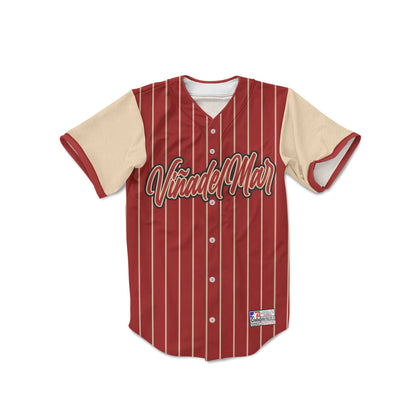 Camiseta de Beisbol Burdeo Viña del Mar