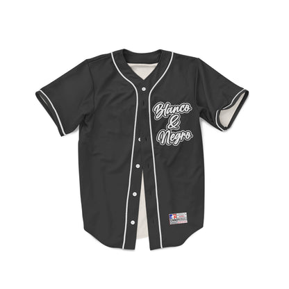 Camiseta de Beisbol black Blanco y Negro